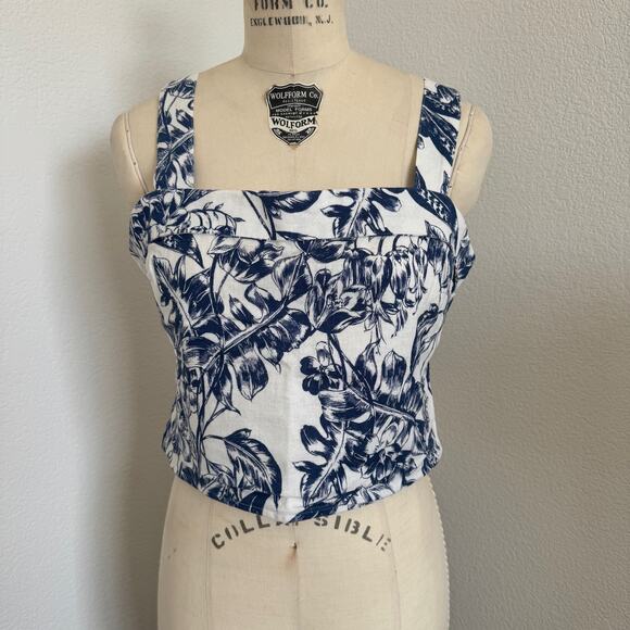 Abercrombie & Fitch Tops - Abercrombie & Fitch| Crop Tank Cotton/Linen Blend size L